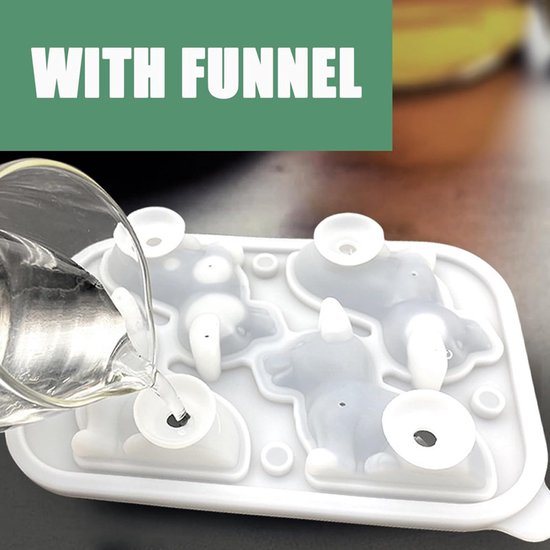 3D Corgi Ice Cube Mold - With Integrated Funnel - Cute Dog Shape - Silicone & Easy De-molding - Image 5