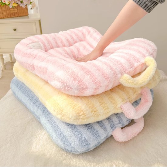 Cat Bed - Pet Mat - Soft and Warm Sleeping Mat for Cats and Small Pets, Comfortable and Cozy - Suitable for All Pets (Pink, S: 40 * 50cm) - Image 6