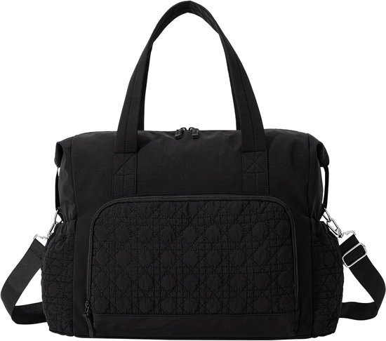Sports Bag - Waterproof Travel Bag - 24 Liter Carry Bag - Zippered - Lightweight and Durable - Suitable for Gym, Training and Travel（Black） - Image 1