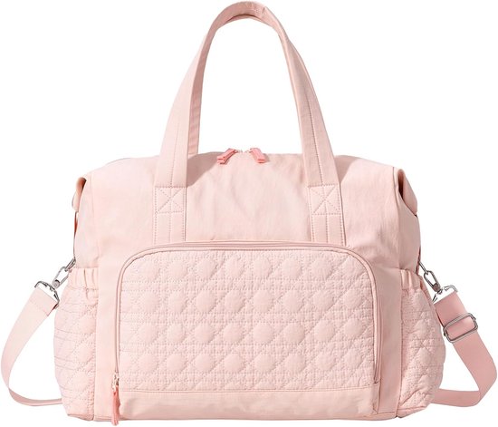 Sports Bag - Waterproof Travel Bag - 24 Liter Carry Bag - Zippered - Lightweight and Durable - Suitable for Gym, Training and Travel（Pink） - Image 1
