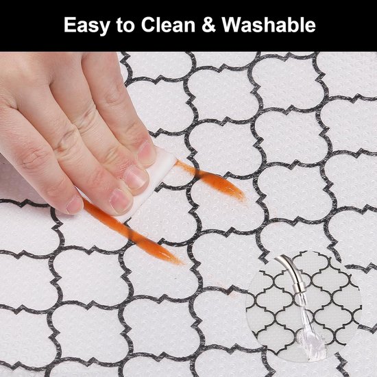 Drawer Mat - Kitchen Drawer Mat - Kitchen Cabinet Shelf Protector - Non-Adhesive, Waterproof EVA Drawer Mat, Easy to Cut to Size for Refrigerator, Cabinet or Chest of Drawers (Black, 11.8