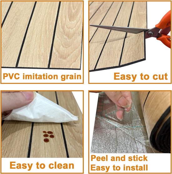Self-adhesive 3D Wall Panel - Brown Oak Look - PVC Plank 300x40 cm for Wall & Ceiling - Soundproof - Image 3