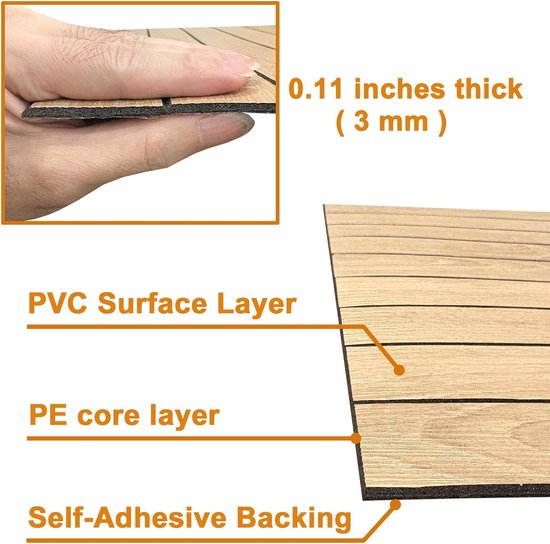 Self-adhesive 3D Wall Panel - Walnut Look - PVC Plank 300x40 cm for Wall & Ceiling - Soundproof - Image 2