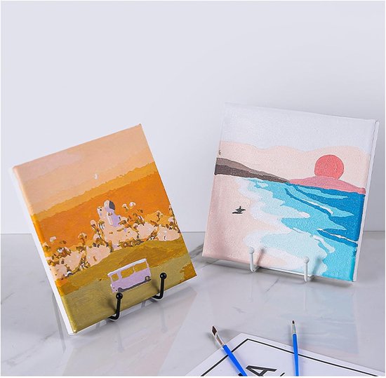 6 Inch Black Metal Display Stands - 3-Pack for Photos, Books & Art - Sturdy Metal Design - Image 4