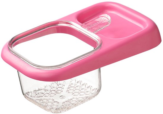 Sink Strainer & Drip Rack - With Suction Cup & Removable Strainer Tray - For Vegetables & Food Waste - Red - Image 1