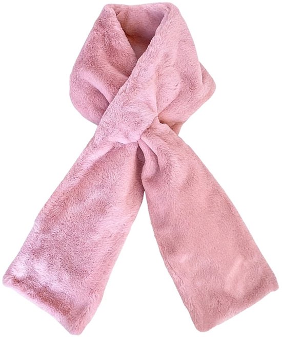 Scarf with Concealed Zipper Pocket - Secure Storage Pocket for Keys & Cards - Downy Soft & Warm - Pink - Image 1
