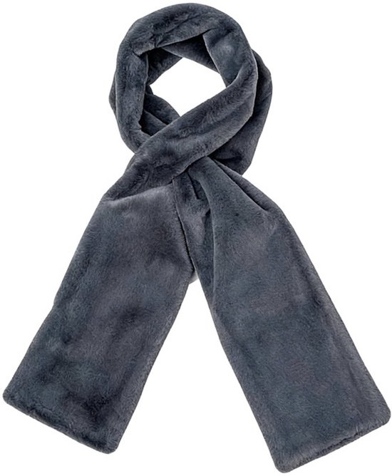Scarf with Concealed Zipper Pocket - Secure Storage Pocket for Keys & Cards - Downy Soft & Warm - Gray - Image 1
