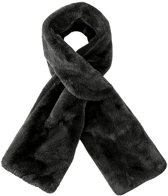 Scarf with Concealed Zipper Pocket - Secure Storage Pocket for Keys & Cards - Downy Soft & Warm - Black - Image 1