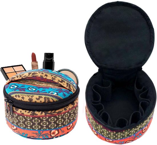 Storage Bag - 1 Piece - Canvas Essential Oil Storage Bag - Cosmetic Storage Bag - Travel Bottle Storage Box - Image 1