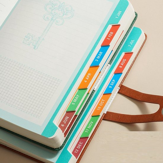 Agenda 2026 adults - Planner - Journal - Organizer - Business - Texture - PU material - A5 format - Vegetable - Image 3