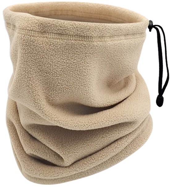 Winter Neck Warmer – Warm Ski Scarf and Face Covering against Cold and Wind – Comfortable and Thermal, Ideal for Skiing, Cycling and Outdoor Activities (Khaki) - Image 1