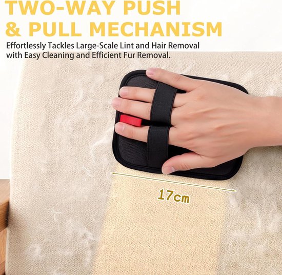 Pet Hair Removal Gloves - 2-Piece Set - Pet Hair Removal Brush - Anti-static Dog Hair Removal Gloves - Suitable for clothing, furniture, carpets, cat beds, etc. - Image 5