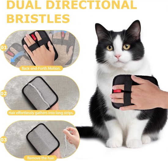 Pet Hair Removal Gloves - 2-Piece Set - Pet Hair Removal Brush - Anti-static Dog Hair Removal Gloves - Suitable for clothing, furniture, carpets, cat beds, etc. - Image 6
