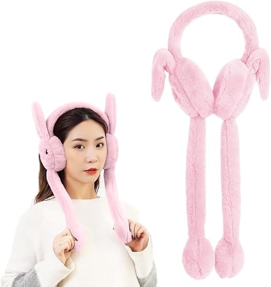 Earmuffs - Warm earmuffs - Cute earmuffs for female students - Winter earmuffs - Hearing protectors - Pink - Image 1