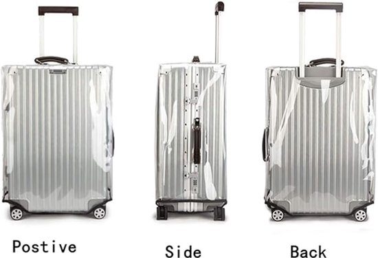 Luggage Cover - Transparent PVC Material - Waterproof and Scratch Resistant - Semi-transparent Luggage Cover - Suitable for Business Travel and Daily Use - 28 - Image 4