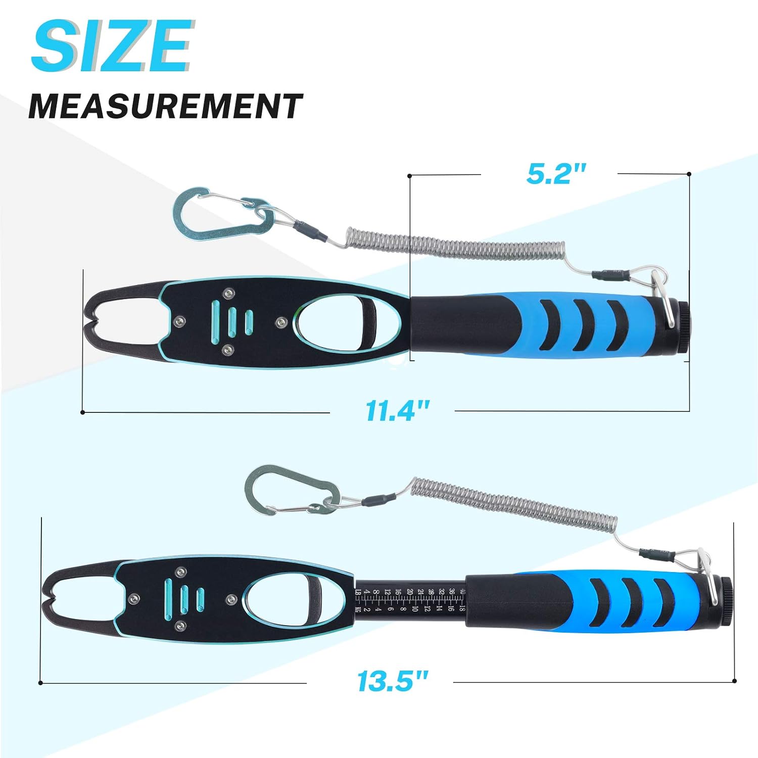 Fish Grabber with Scale - Non-Slip Handle - One-Handed Use - 360° Rotatable - Includes Wrist Strap - Image 5
