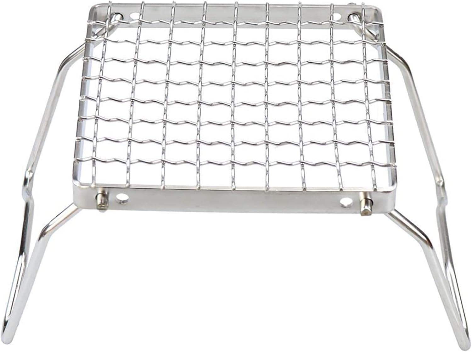 Folding Camping Grill - Stainless Steel 304 Cooking Grate with Folding Legs - Portable Charcoal and Cooking Stand - Lightweight BBQ Rack for Camping, Hiking and Backpacking - Image 1