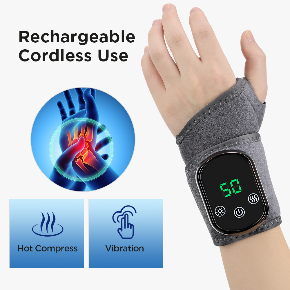 Wireless Heated Wristband - 5 Temperature Settings - Massage & Protection - Image 4