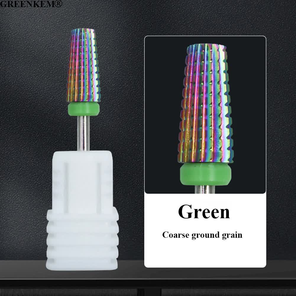 5-in-1 Nail Cutter Bit – Coated Tungsten Grinding Head – for Manicure and Pedicure 1 piece C - Image 1