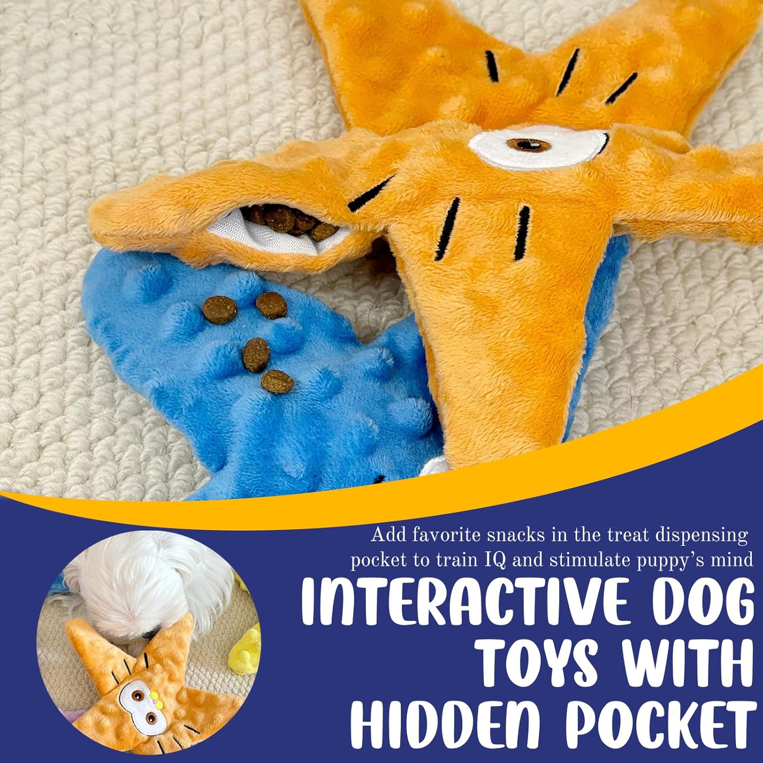 Unfilled dog toy - squeaky - small to medium dogs - 4 pcs - Image 4