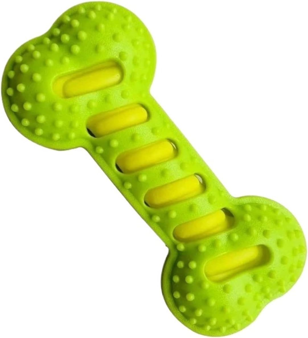 Rubber bone chew toy - Teeth cleaning - Green - 19 cm - 1 pc - Image 1