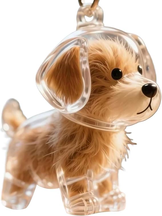 Keychain - Dog Hair Collection - Memory Capsule Pendant - DIY-1pc - Image 1