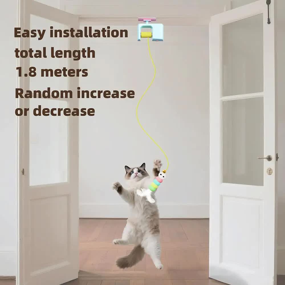 Cat Toys - Hanging - Spring-Loaded and Automatic - Blue - 1pc - Image 4