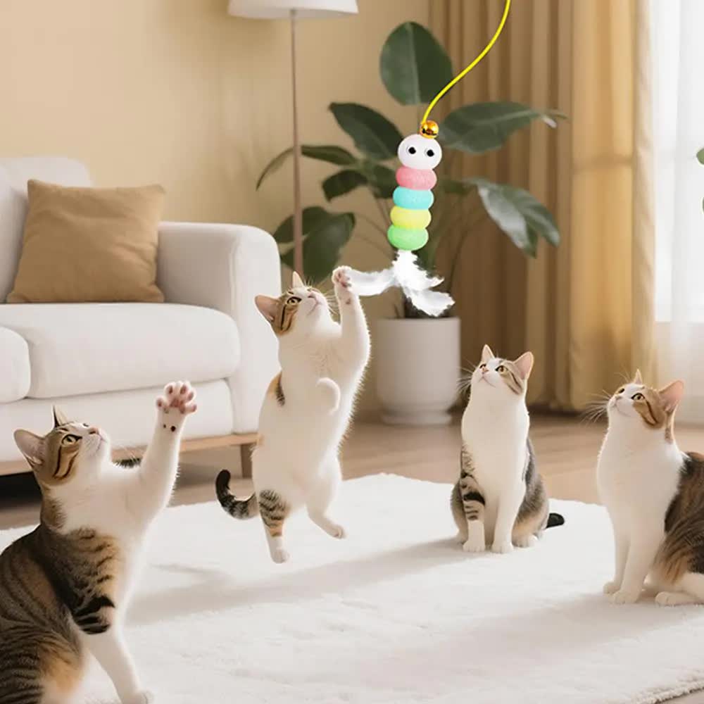 Cat Toys - Hanging - Spring-Loaded and Automatic - Blue - 1pc - Image 5