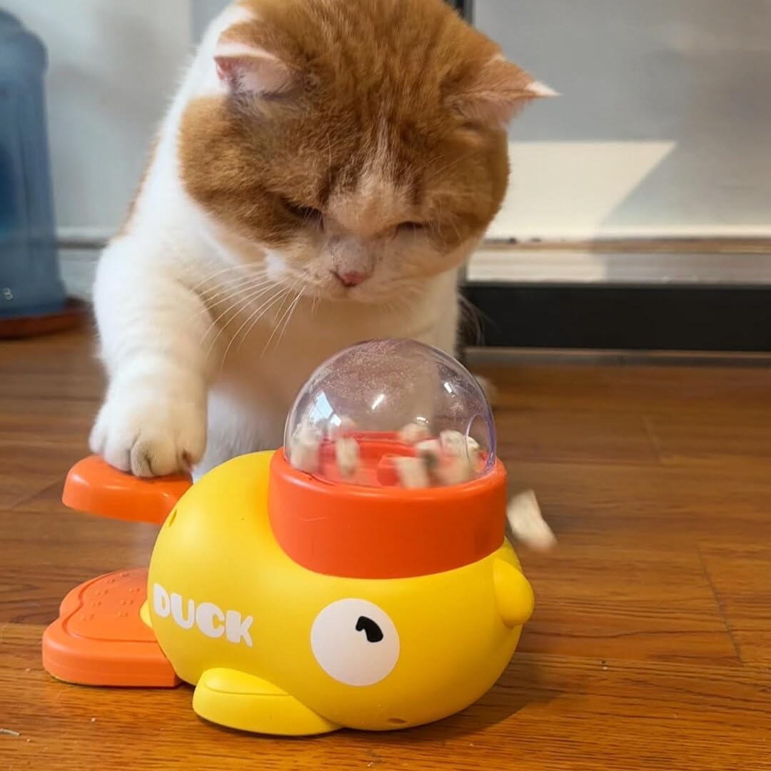 Pet Feeder - Toy - Automatic - Yellow Duck - 1st - Image 3