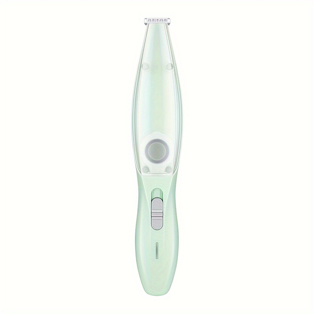 Small Animal Hair Trimmer-Hair Suction Cup-Rechargeable-Quiet-Green-1st - Image 1