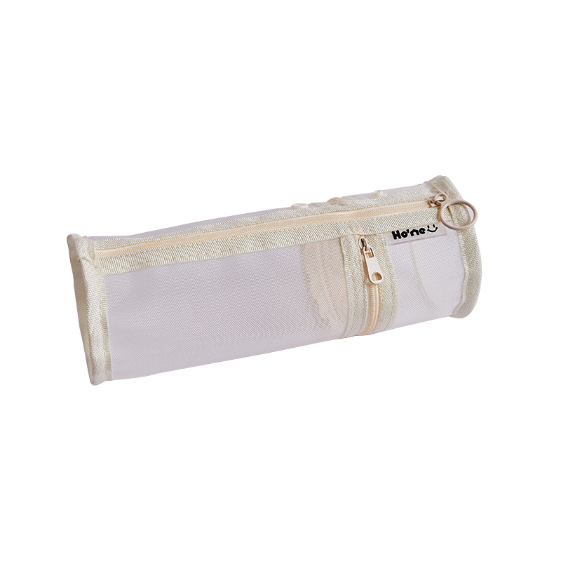 Pencil Case Pen Holder Transparent Large Capacity Off White 1 Piece - Image 1