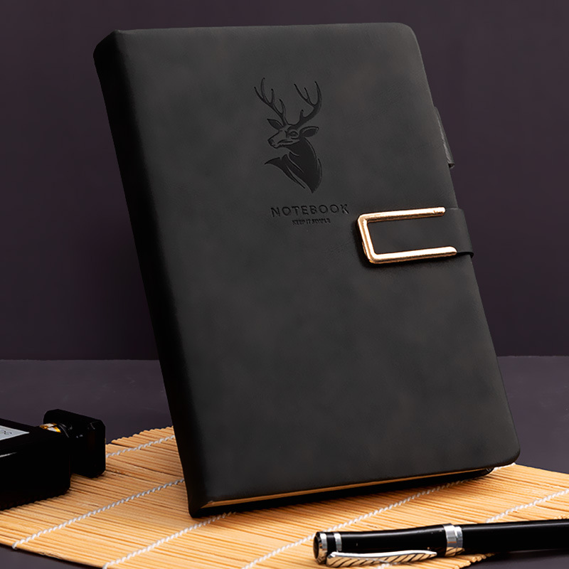 Notebook - 3D Magnetic Closure - Thick Paper - Black Deer - 1 Pack - Image 2
