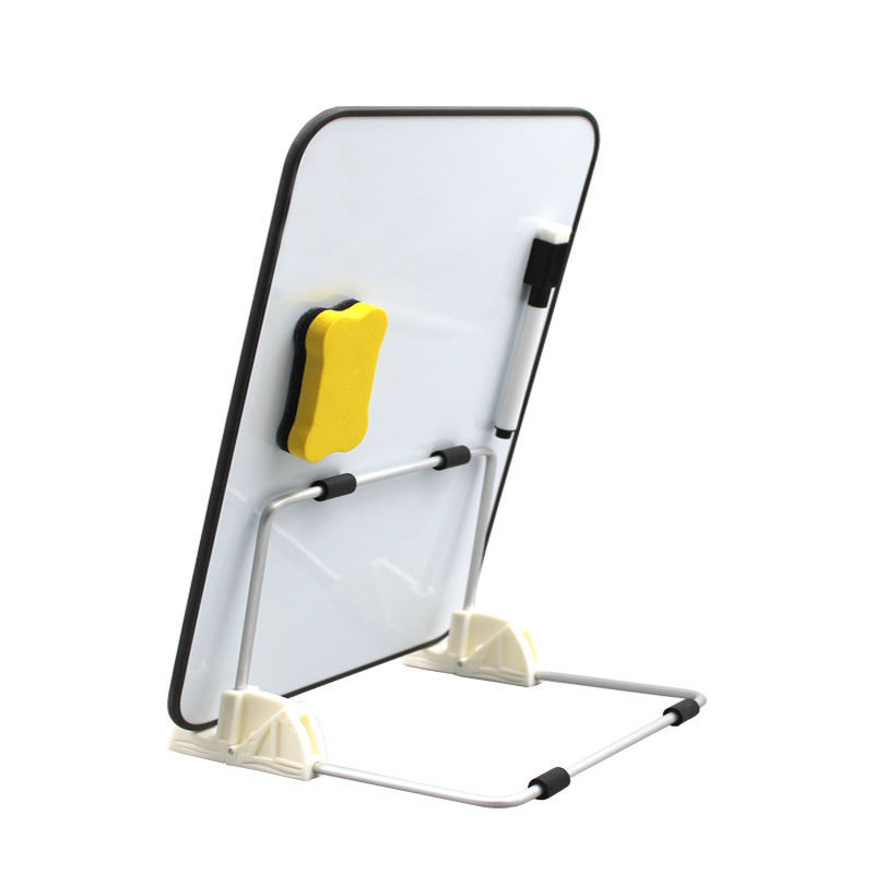 Magnetic whiteboard - 21x30cm - including stand - 2 markers + eraser - Image 1