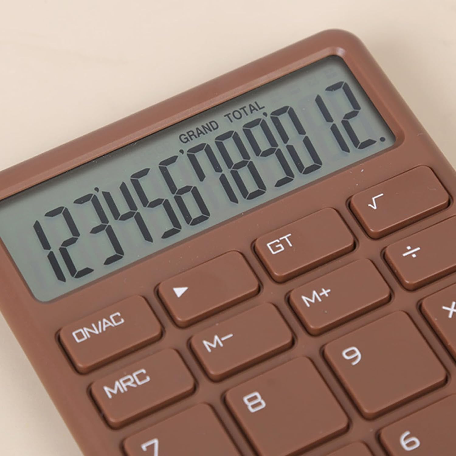 Calculator - with LCD display - Portable - Silent - Brown - 1 pack - Image 2
