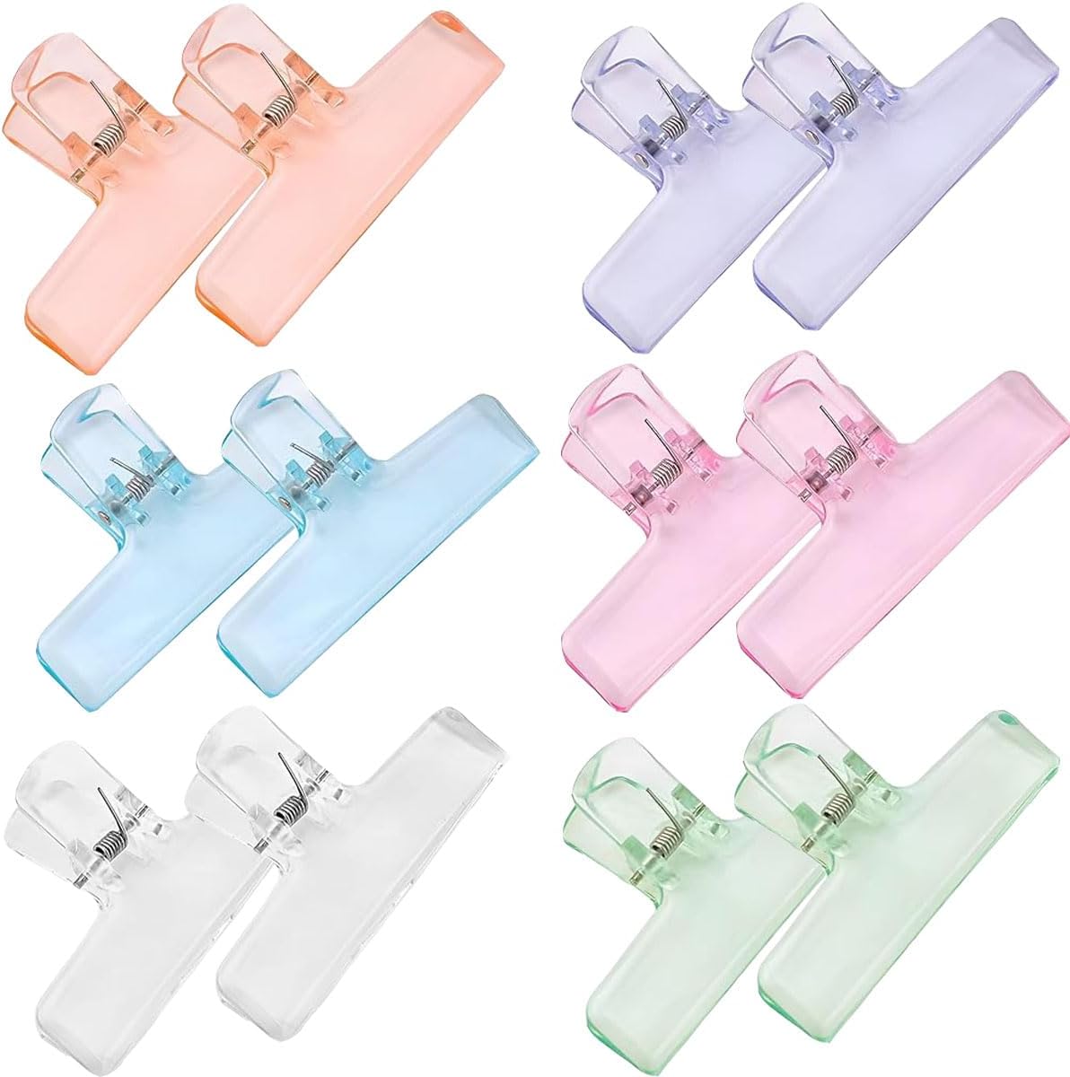 Clips - Mounting material - Colored acrylic - Office & Study - 12 pieces - Image 1