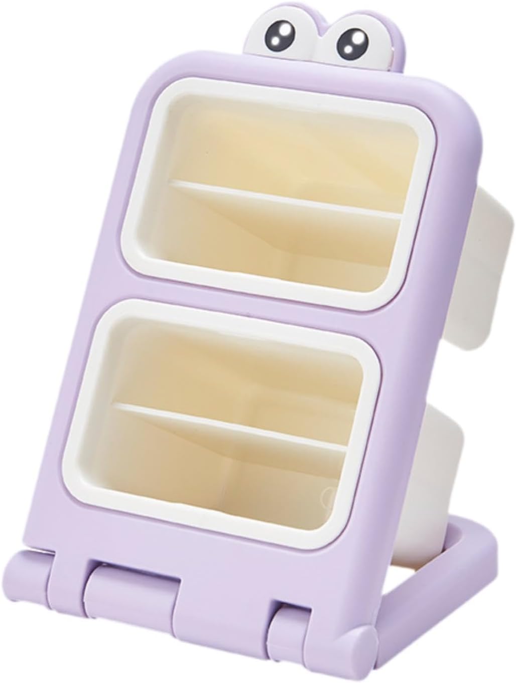 Storage Box - Fun Desk Decorations - Plastic Storage Bucket - Purple - 1 Pack - Image 1