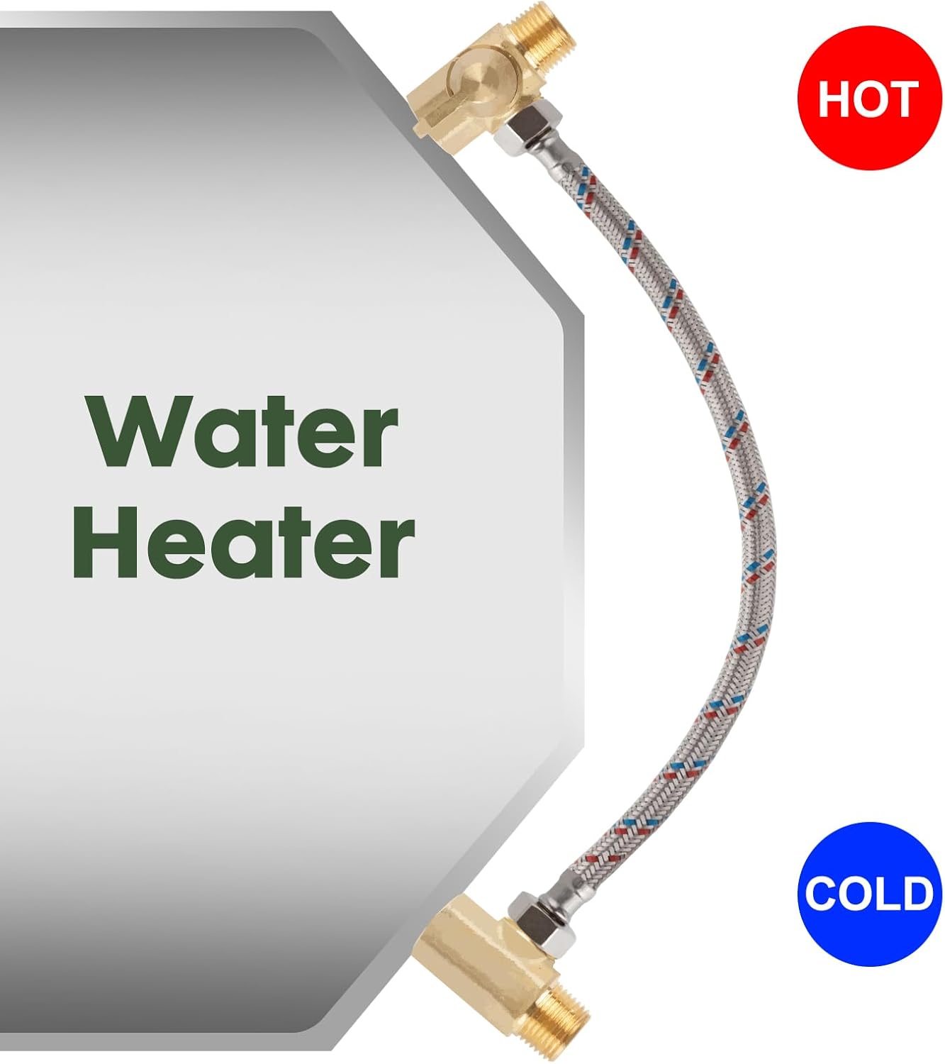 Brass 3-way bypass valve for boiler kits, 1/2