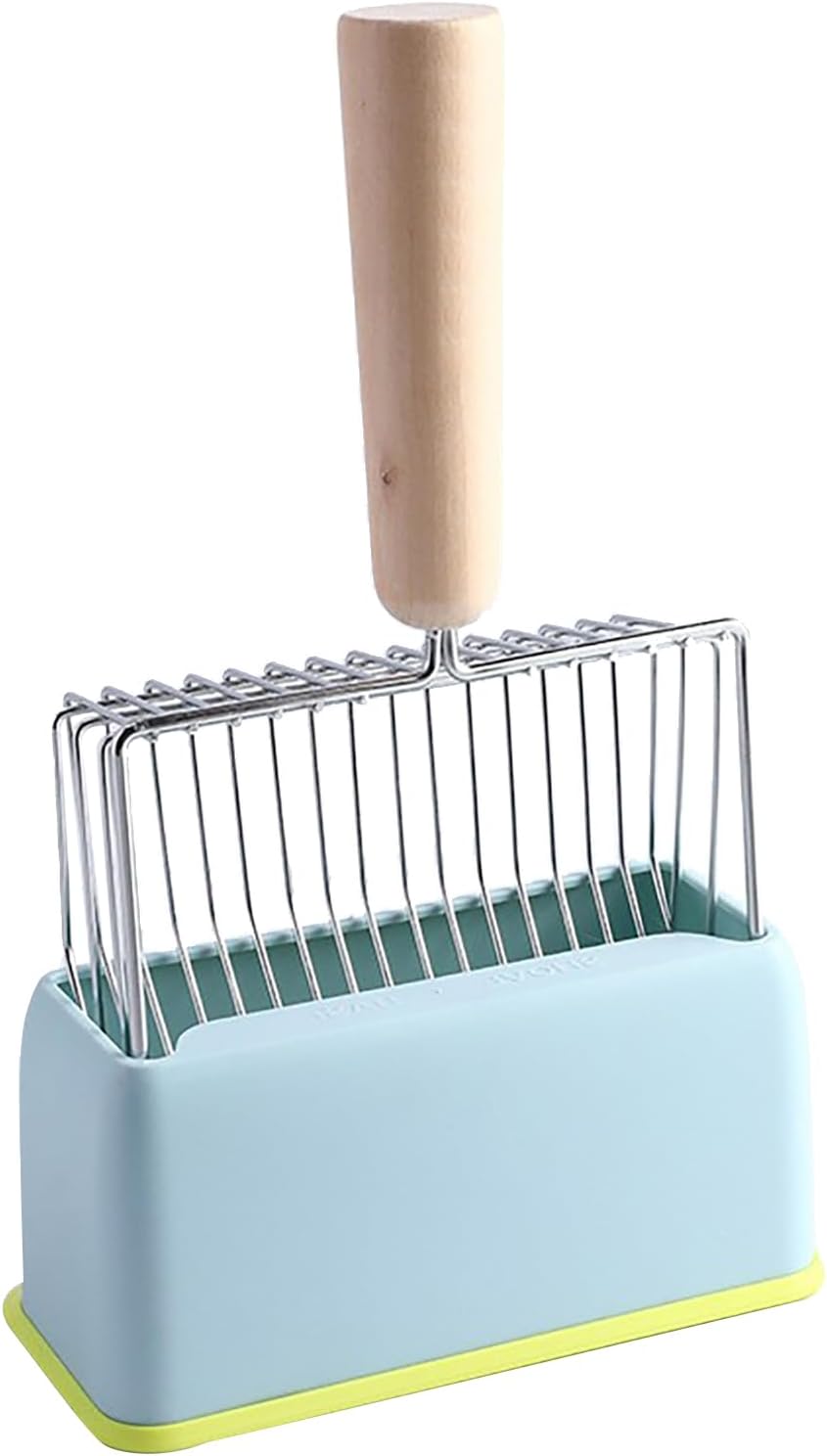 Cat Litter Scoop - Metal Scoop for Large Cats - with Foot - Living Room - Blue - 1 Pack - Image 1