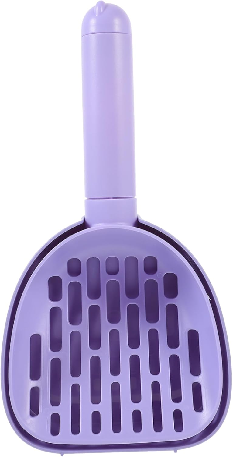 Cat Litter Scoop - Multifunctional - With Foot - Poop Picker - Purple - 1 Pack - Image 1