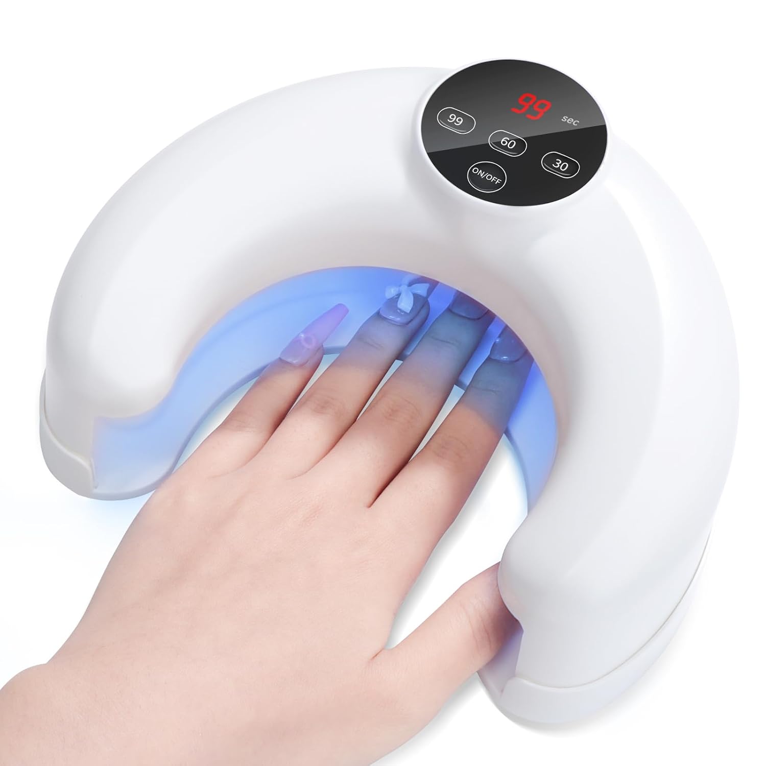 Advanced 45W UV Nail Lamp: UV Light for Gel Nails Smart Sensor Flash Cure Lamp Nail Lamp 20S Fast Curing LCD Display 3 Timers Nail Tech Must Haves LED Lamp for Professional Users - Image 1