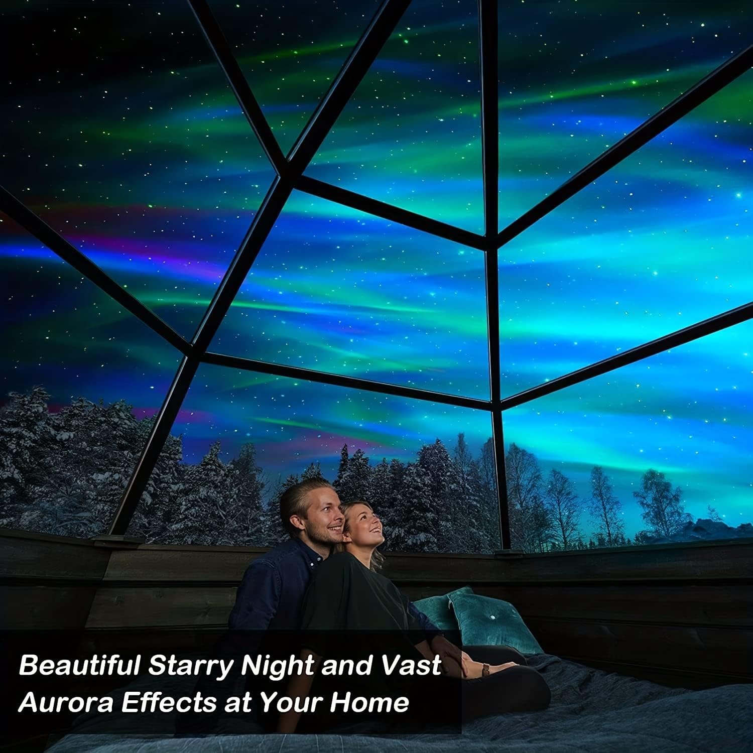 Aurora Lights Projector, Northern Lights Projector with Remote Control, Night Light Projector for Adults, for Game Room/Bedroom/Ceiling/Party - Image 3