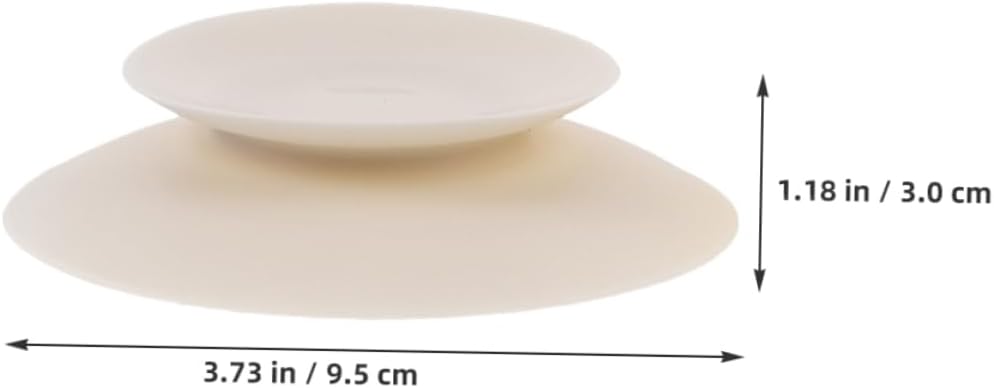 Ciieeo 8 Pieces Suction Cups for Tableware Double-Sided Suction Cups Non-Slip Silicone Suction Cups Mounting Mats for Tableware for Plate, Bowl, Dish, Mug - Image 2