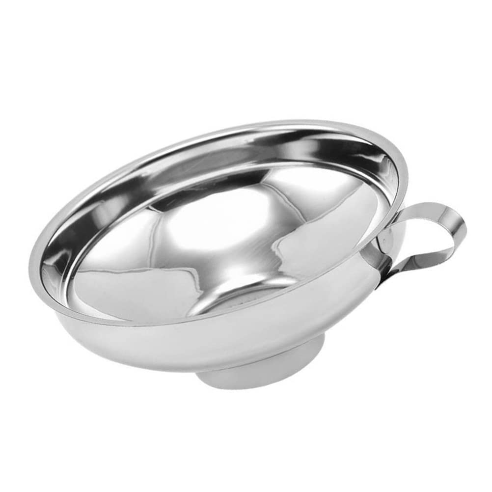 Kitchen Funnel - Stainless Steel with Wide Mouth - For Liquids and Food - Image 1