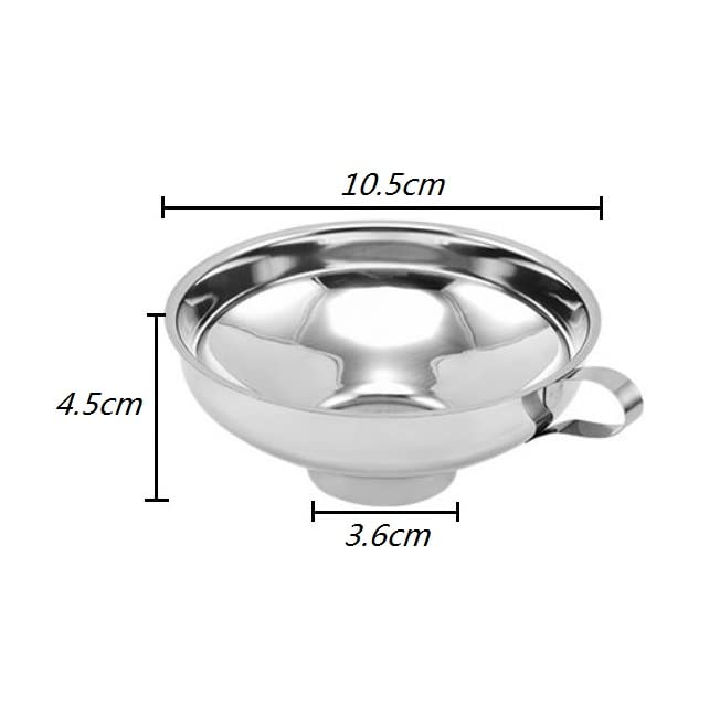 Kitchen Funnel - Stainless Steel with Wide Mouth - For Liquids and Food - Image 3