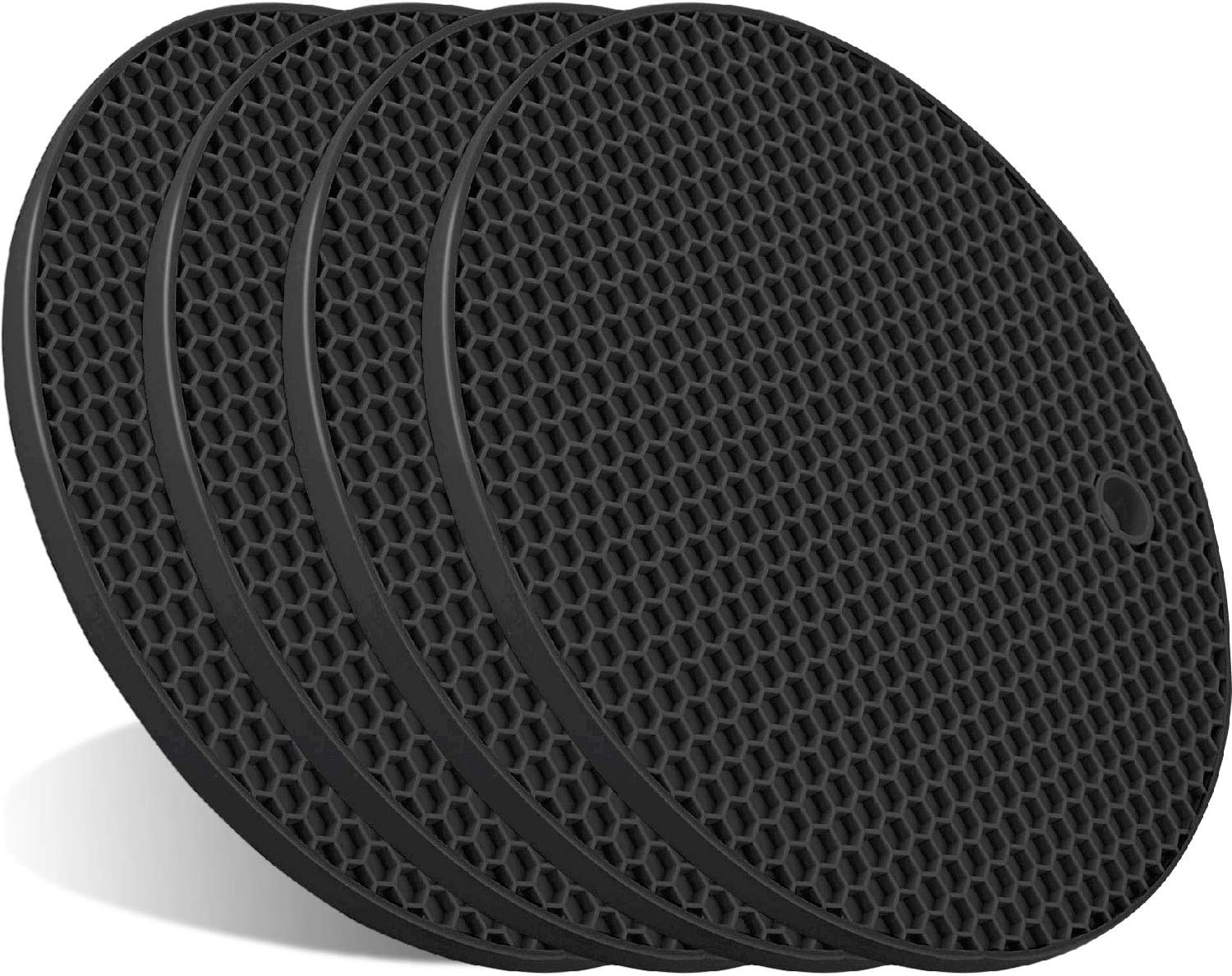 Trivets - Set of 4 - Thick Silicone - Protects Tabletops - Image 1