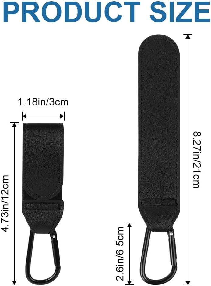 Walking Hooks - 2 Pieces Universal Carabiners - For Shopping Bags and Bags - Suitable for Strollers and Buggies - Image 4