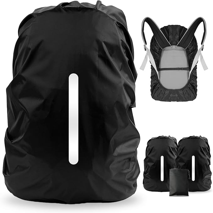 Backpack Cover - Waterproof and Reflective Protection - For Cycling and Hiking - 35 Liters - Image 1