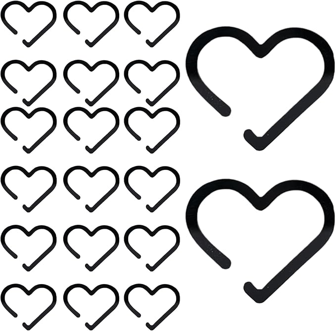 Glass Charm - Glass Accessories 20 Pieces - Accessories Heart Shaped Acrylic Decorations For Women Men Drinks Parties - Image 1