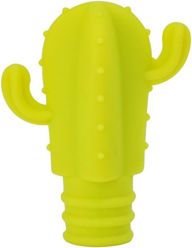 Fangxuee 4pcs Cactus Silicone Wine Stopper - Freshness Preservation Seal for Champagne & Red Wine Bottles, Beverage Accessory - Image 1