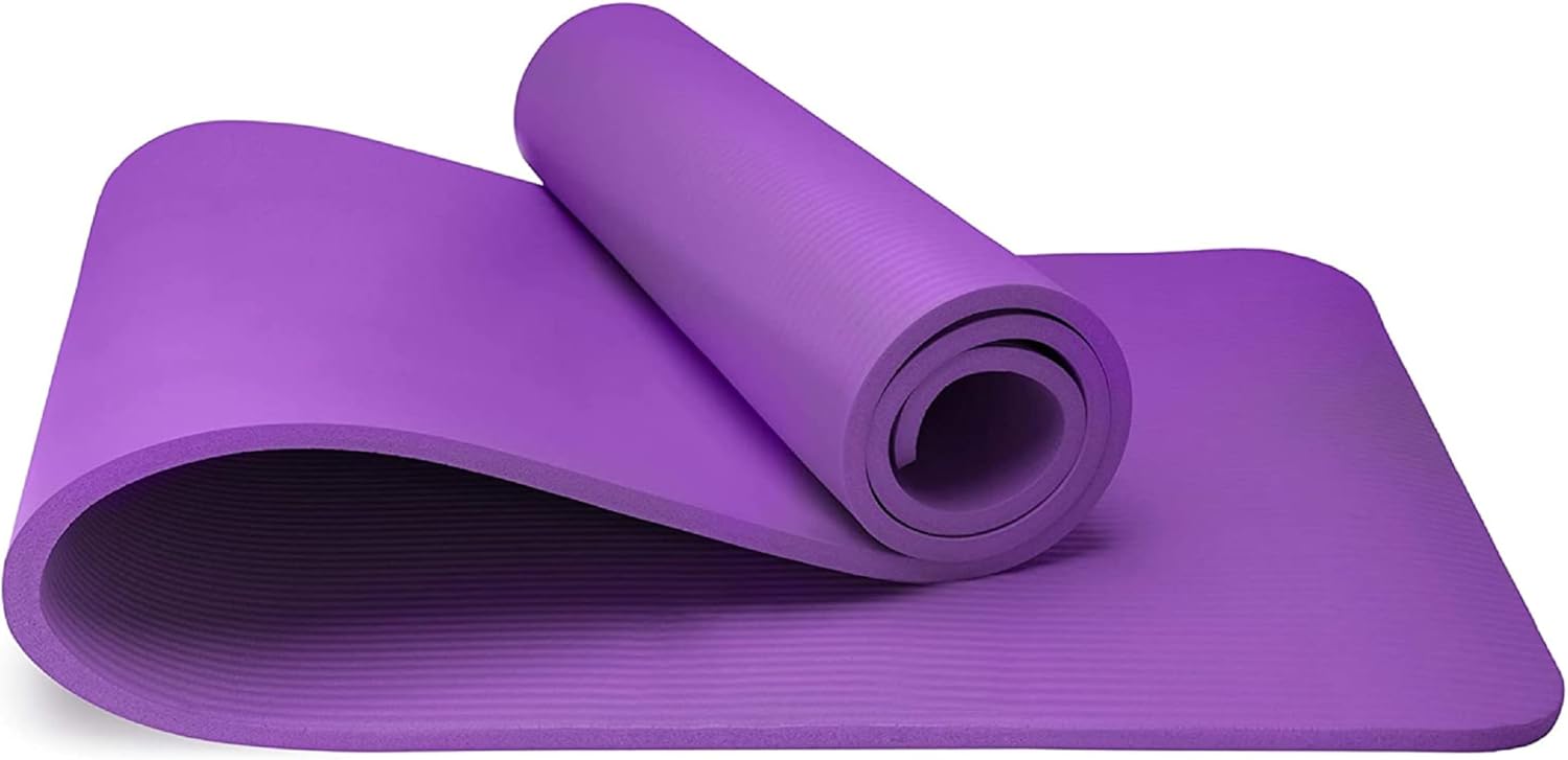 Yoga Mat - Unisex - Non-slip Thick Foam Fitness Exercise Mat - With Portable Strap - Lightweight Home Fitness Equipment - Suitable for Yoga, Pilates, Stretching, Gymnastics Training and Camping - Image 2